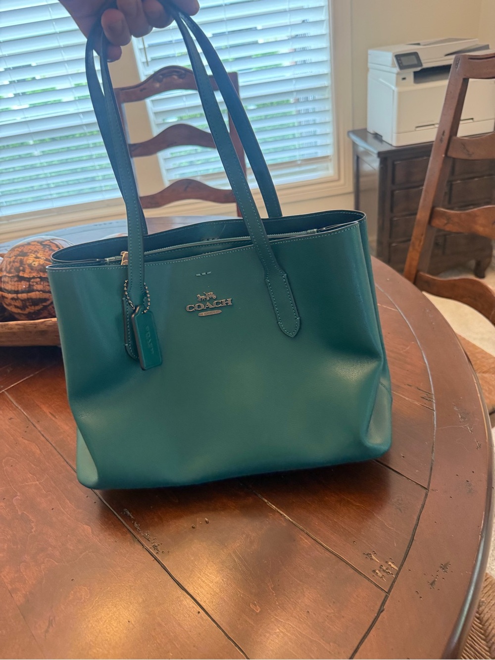 Coach Leather Tote Bag Used